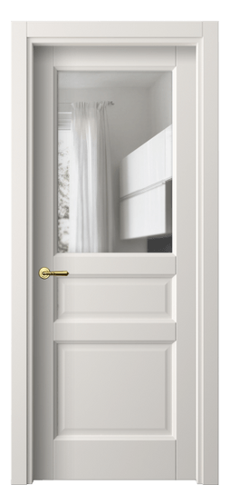 Дверь межкомнатная 1432 МПБЛ ПРОЗ. Цвет Матовый пудровый белый. Материал Гладкая эмаль. Коллекция Galant. Картинка.