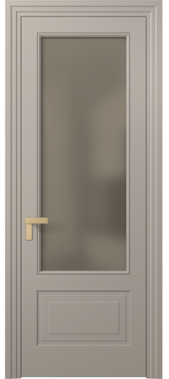 Дверь межкомнатная 8342 МБСК Бронза сатин. Цвет Матовый бисквитный. Материал Гладкая эмаль. Коллекция Rocca. Картинка.