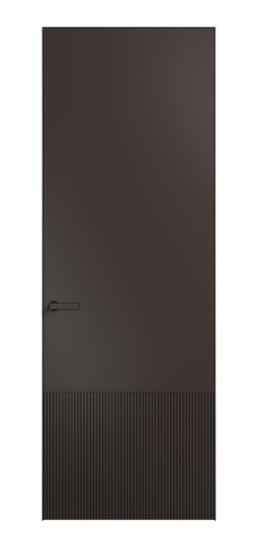 Дверь межкомнатная АКП 8202 МАН Матовый антрацит. Цвет Матовый антрацит. Материал Гладкая эмаль. Коллекция Velvet. Картинка.