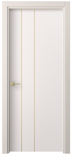 Дверь межкомнатная 4203 ПЭКС. Цвет ПЭТ кремово-серый. Материал ПЭТ. Коллекция Freedom. Картинка.