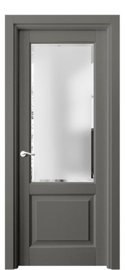 Дверь межкомнатная 0740 ДКЛС САТ-Ф. Цвет Дуб классический серый. Материал Массив дуба эмаль. Коллекция Лигнум. Картинка.