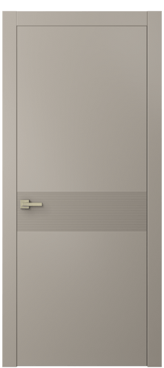 Дверь межкомнатная 8041 МБСК. Цвет Матовый бисквитный. Материал Гладкая эмаль. Коллекция Linea. Картинка.