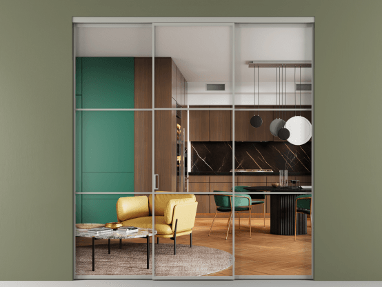 Алюминевая перегородка АЛПР 040.03_АНСР_Crystalvision_new. Цвет Алюминий нейтральный серый. Материал Алюминий в эмали. Коллекция Перегородка Formato внутри проёма 3 створки. Фото. Алюминевая перегородка АЛПР 040.03_АНСР_Crystalvision_new. Цвет Алюминий нейтральный серый. Материал Алюминий в эмали. Коллекция Перегородка Formato внутри проёма 3 створки. Картинка.