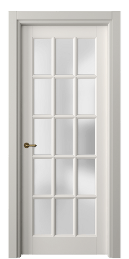 Дверь межкомнатная 6311 БПБЛ САТ. Цвет Бук пудровый белый. Материал Массив бука эмаль. Коллекция Toscana Grigliato. Картинка.