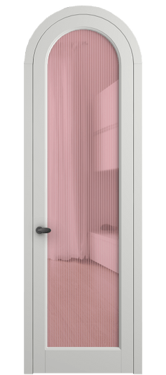 Дверь межкомнатная 6814 МССР MORU Розовый. Цвет Матовый светло-серый. Материал Гладкая эмаль. Коллекция Palazzo. Картинка.
