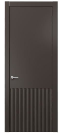 Дверь межкомнатная АКП 8645 МАН. Цвет Матовый антрацит. Материал Гладкая эмаль. Коллекция Alba. Картинка.