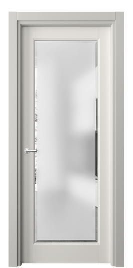 Дверь межкомнатная 6300 БПБЛ САТ-Ф. Цвет Бук пудровый белый. Материал Массив бука эмаль. Коллекция Toscana Elegante. Картинка.