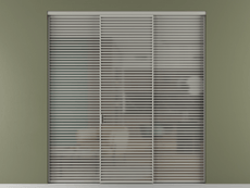 Перегородка Formato внутри проёма трёхстворчатая