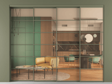 Перегородка Formato внутри проёма телескопик синхро 3