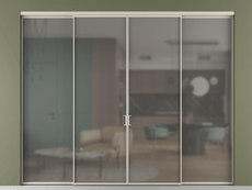 Перегородка Формато внутри проёма 4 створки