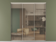 Перегородка Formato внутри проёма трёхстворчатая