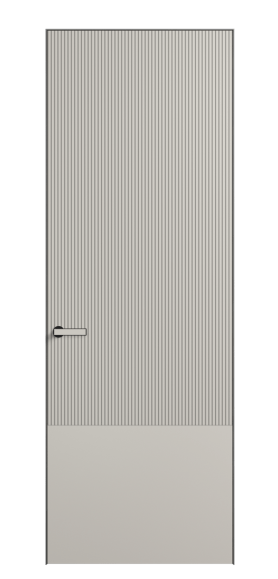 Дверь межкомнатная 8203 МОС. Цвет Матовый облачно-серый. Материал Гладкая эмаль. Коллекция Вельвет. Картинка.